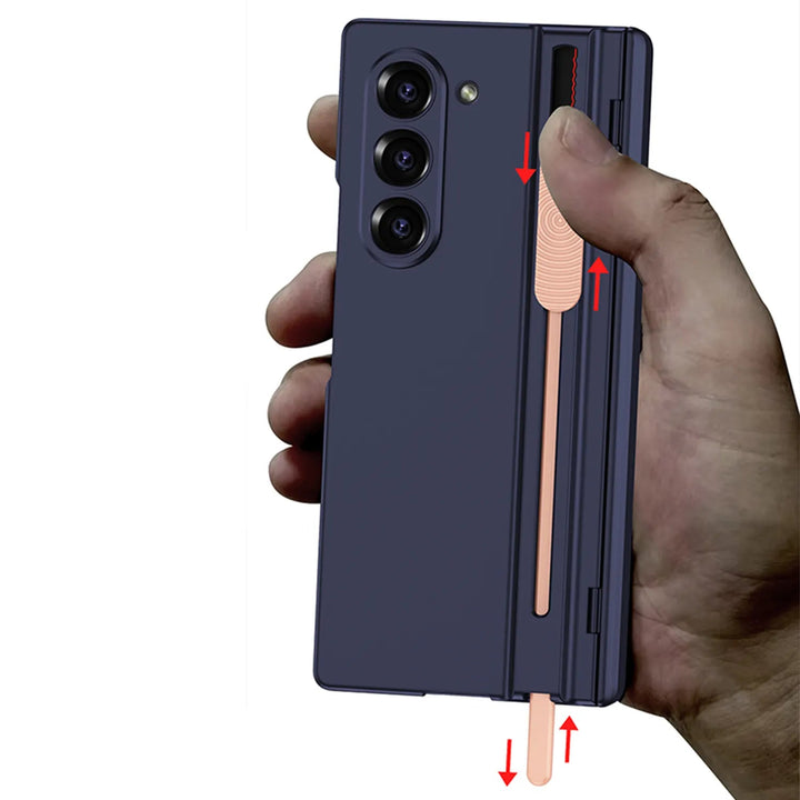  Galaxy Z Fold6 case with built-in S Pen holder and front screen protector 