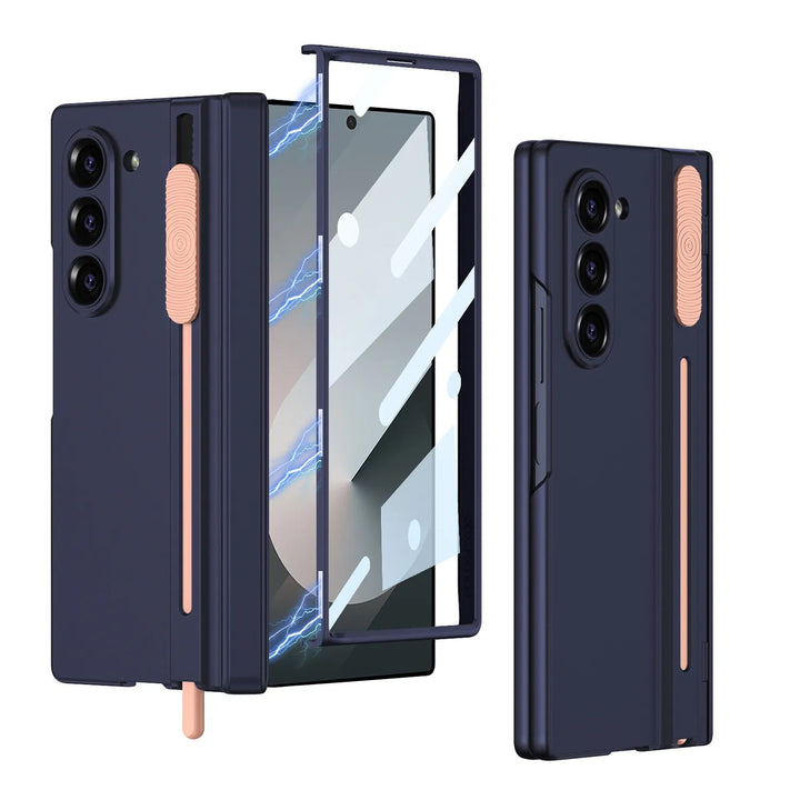  Galaxy Z Fold6 case with built-in S Pen holder and front screen protector 