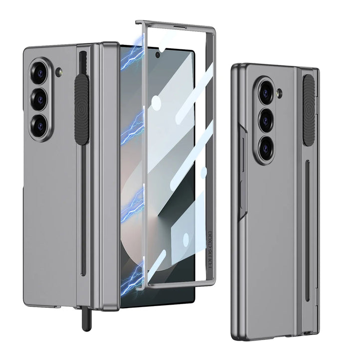  Galaxy Z Fold6 case with built-in S Pen holder and front screen protector 