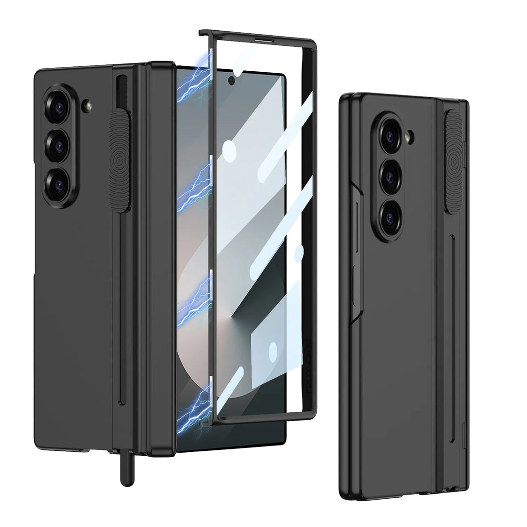  Galaxy Z Fold6 case with built-in S Pen holder and front screen protector 
