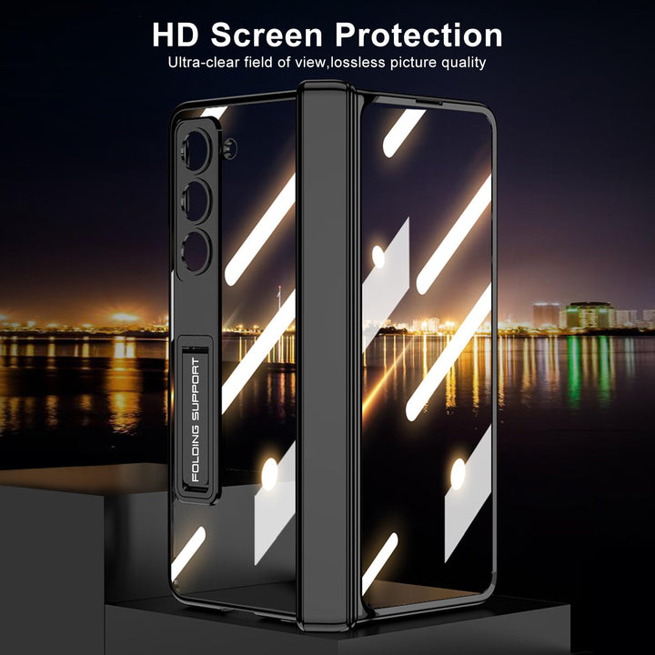 Samsung Galaxy Z Fold6 case with kickstand support and front screen protector
