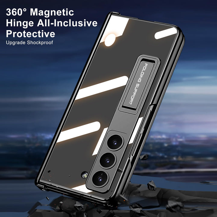 Samsung Galaxy Z Fold6 case with kickstand support and front screen protector