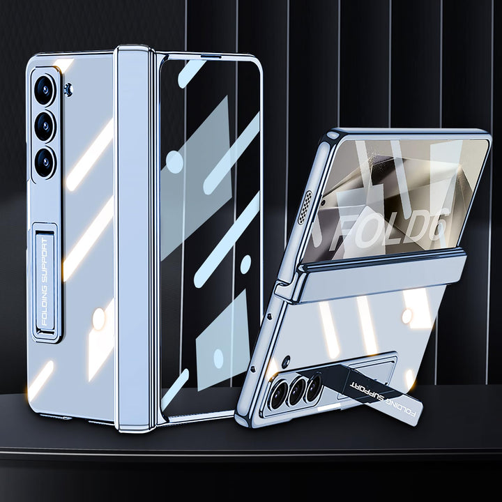 Samsung Galaxy Z Fold6 case with kickstand support and front screen protector