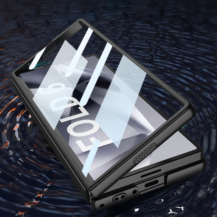 Armor Ring Case for Samsung Galaxy Z Fold6 with built-in ring holder stand and full hinge coverage.
