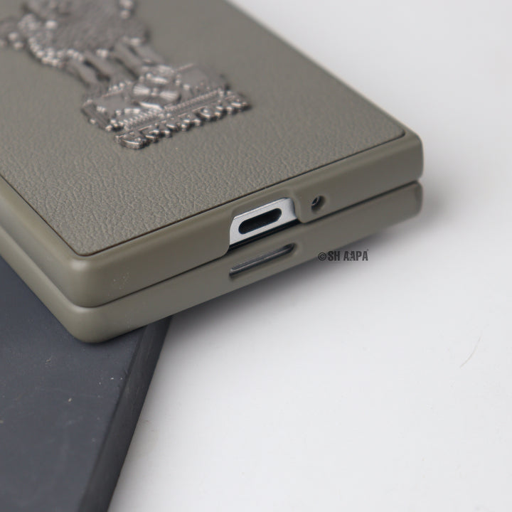 Galaxy Z Fold4 Satyamev Jayate Leather Case