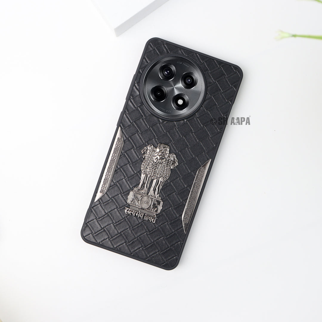 Satyamev Jayate Textured Leather Case - OnePlus