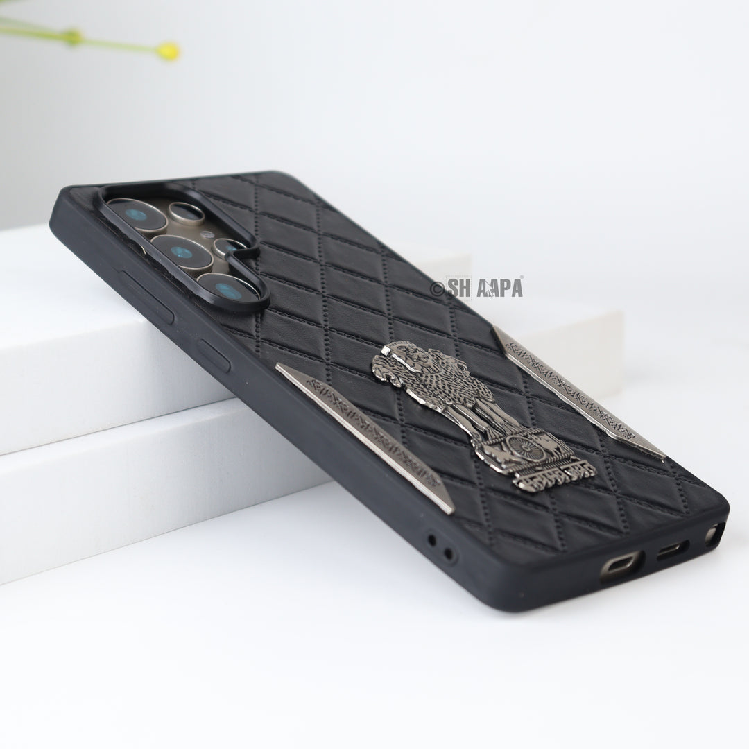 Galaxy S Series Satyamev Jayate Textured Leather Case