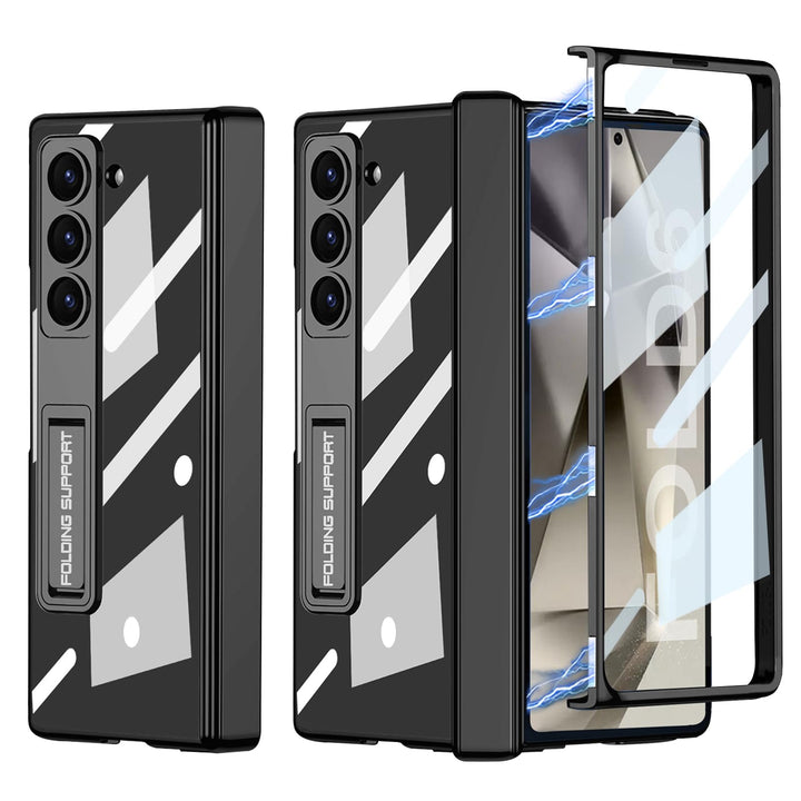 Samsung Galaxy Z Fold6 case with kickstand support and front screen protector