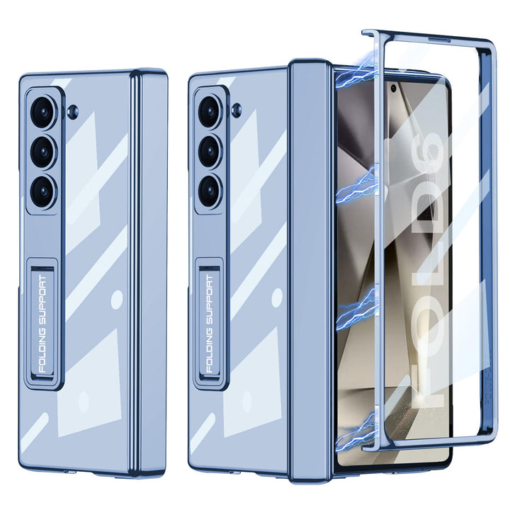 Samsung Galaxy Z Fold6 case with kickstand support and front screen protector