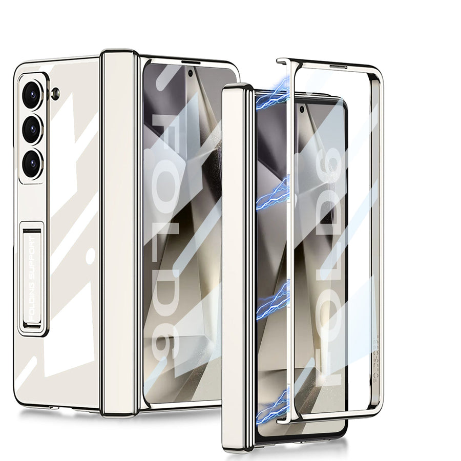Samsung Galaxy Z Fold6 case with kickstand support and front screen protector