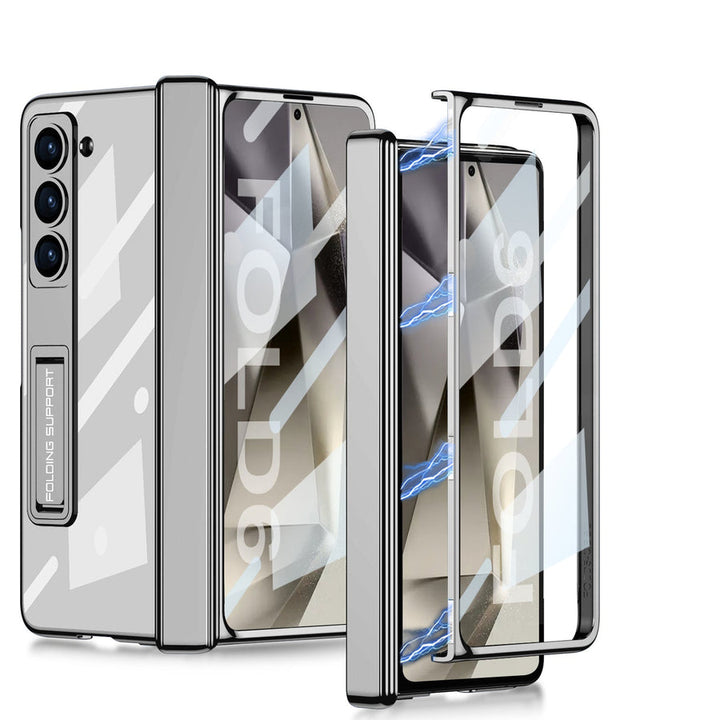 Samsung Galaxy Z Fold6 case with kickstand support and front screen protector