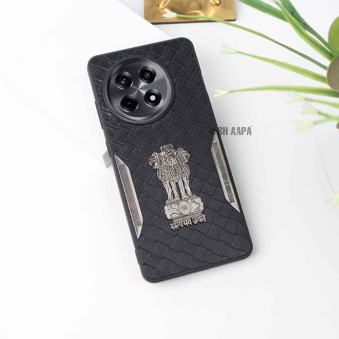Satyamev Jayate Textured Leather Case - OnePlus